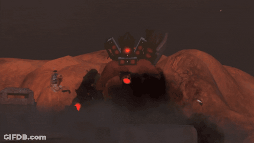 Astro Vs Titan Speakerman GIF