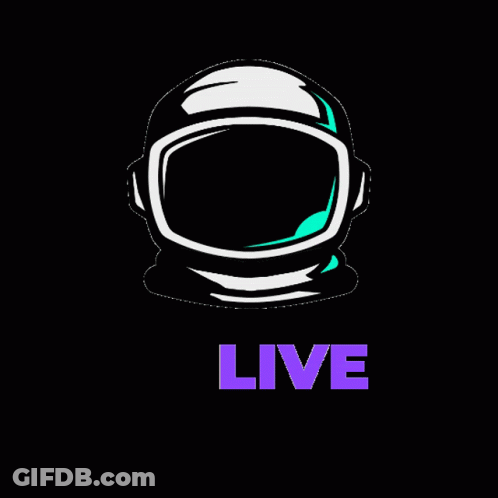 Astronaut Helmet Twitch Logo GIF