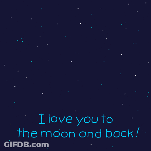 Astronaut I Love You To The Moon And Back GIF