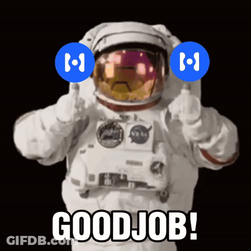 Astronaut In NASA Helmet Flipping Off Good Job GIF