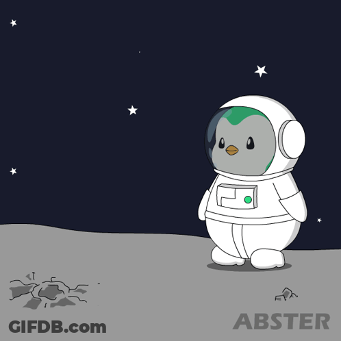 Astronaut Laying On Moon With Beer Bottle GIF