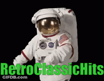 Astronaut Looking Over Shoulder At Earth GIF
