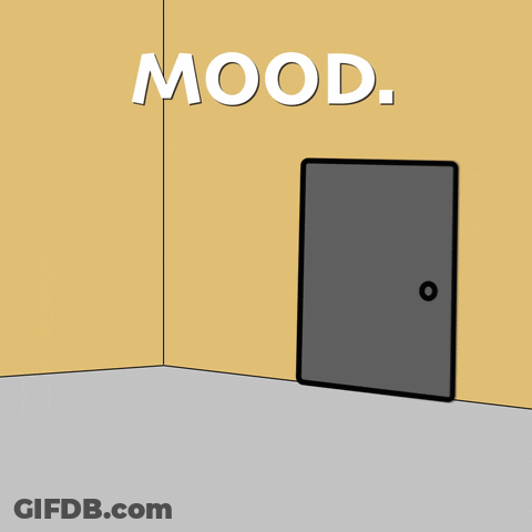 Astronaut Lying In Front Of Mood Door GIF