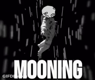 Astronaut Mooning GIF