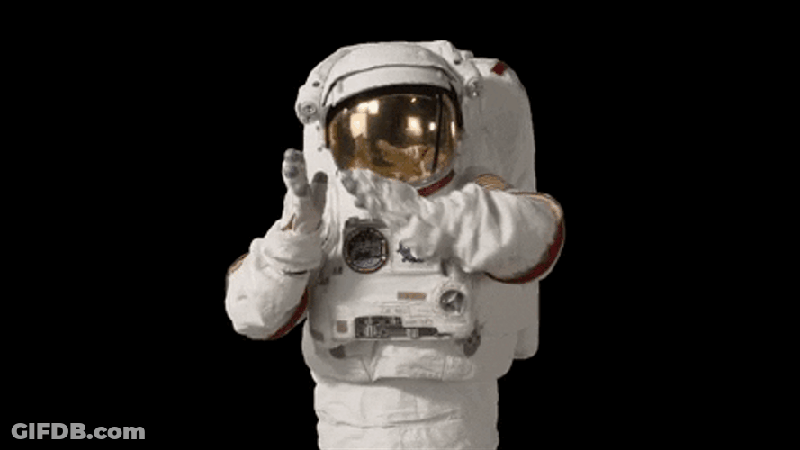 Astronaut Night Night GIF