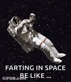 Astronaut On Moon Says Ight Am Off GIF