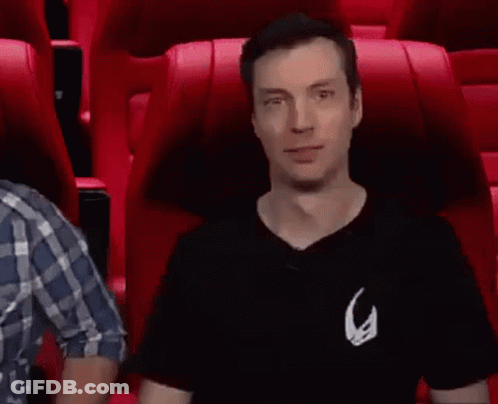 Astronaut Standing Next To Couch Saying I'm Up GIF