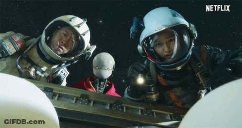 Astronauts In Space Netflix Ad GIF