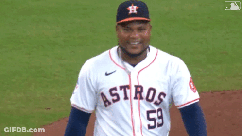 Astros Baseball Player Smiling GIF