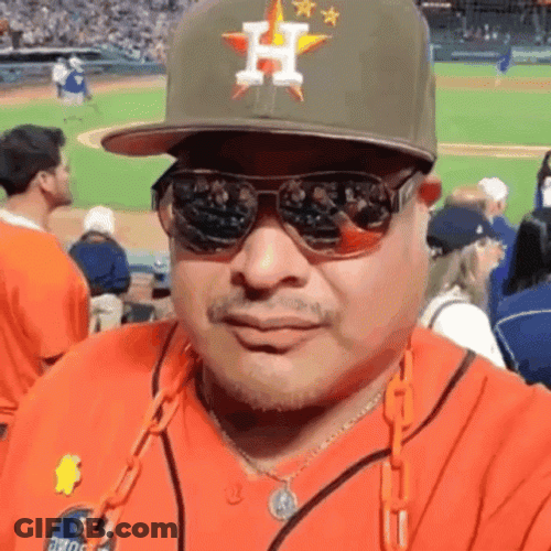 Astros Blogger Fan Throat Slit Gesture GIF