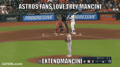 Astros Fans Love Trey Mancini GIF