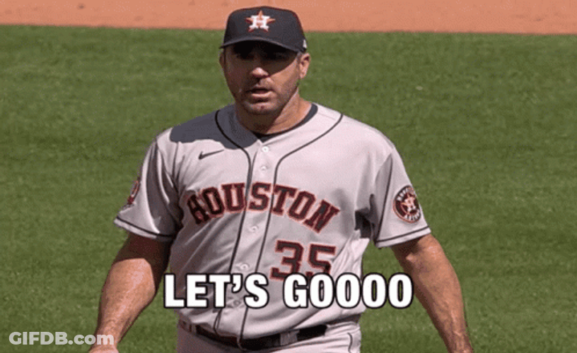 Astros Justin Verlander Lets Go GIF