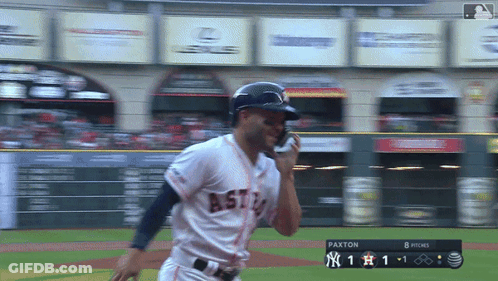 Astros Player Paxton Talking On The Phone During A Game GIF