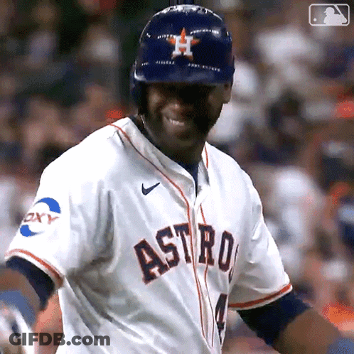 Astros Player Smiling In Helmet GIF