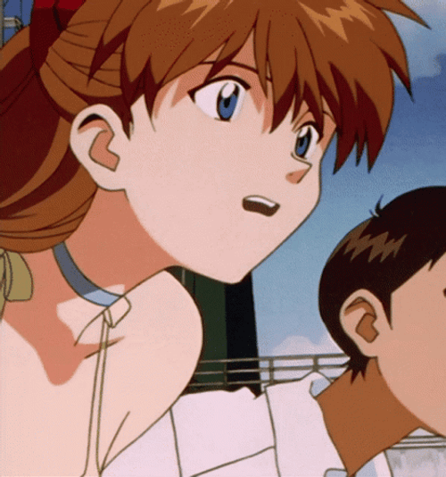 Asuka Evangelion Evil Smile GIF