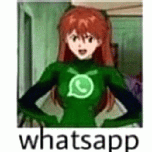 Asuka Evangelion Whatsapp GIF
