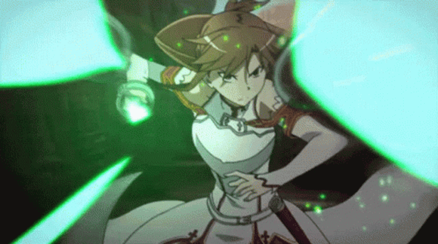 Asuna Powerful Swords Skills GIF