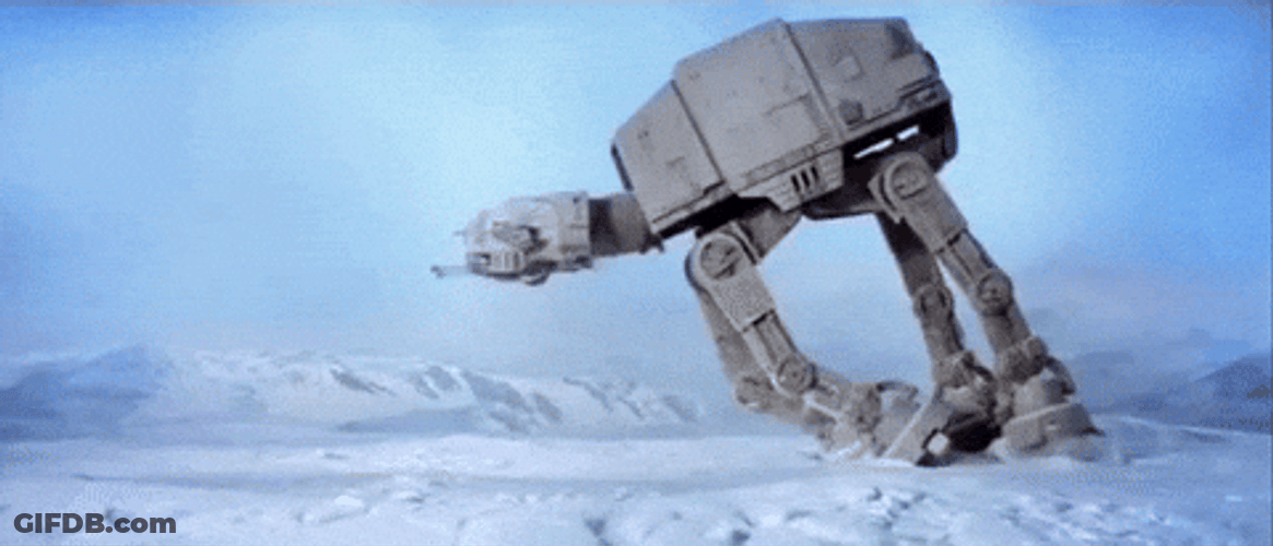 At At Going Down Star Wars GIF
