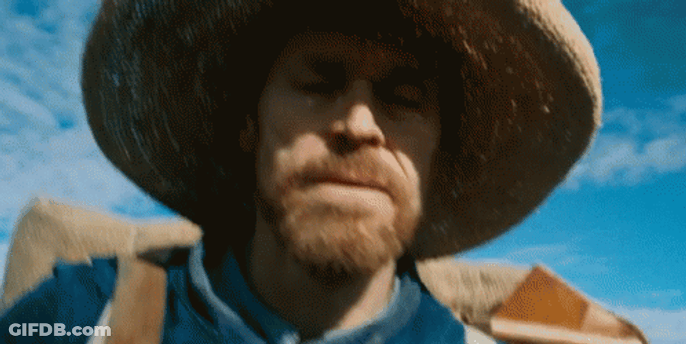 At Eternity's Gate Smiling Willem Dafoe GIF