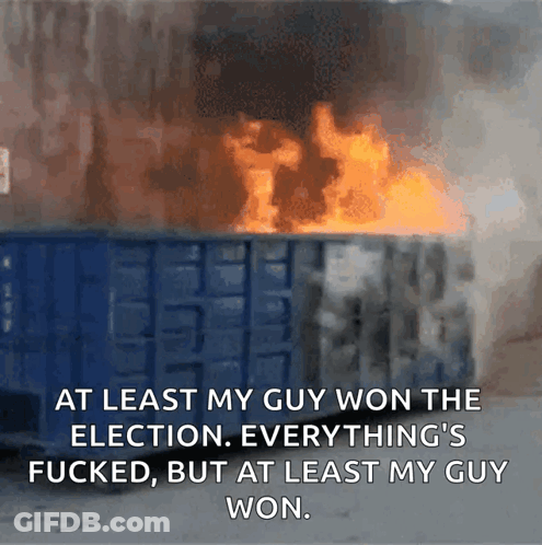 At Least My Guy Won The Election GIF