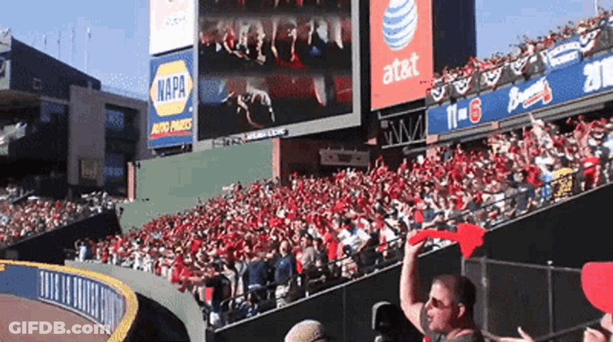 At The Stadium Braves Chop GIF