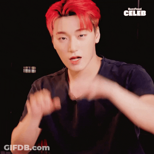 Ateez Choi San Cute Rawr Pose GIF