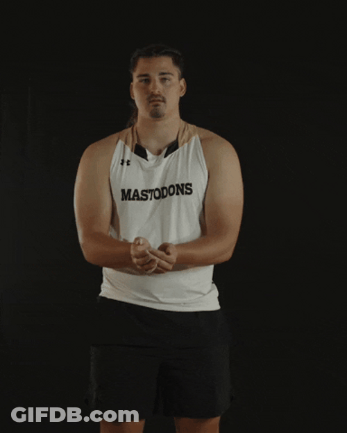 Athlete Chalk Toss GIF
