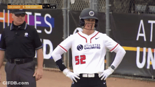 Athletes Unlimited Player Number 52 Stands On The Field GIF