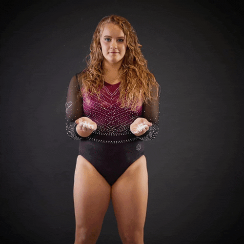 Athletic Girl Chalk Smash GIF