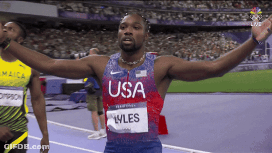 Athletics Noah Lyles Run GIF