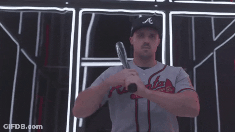Atlanta Braves Adam Duvall Play Smart GIF
