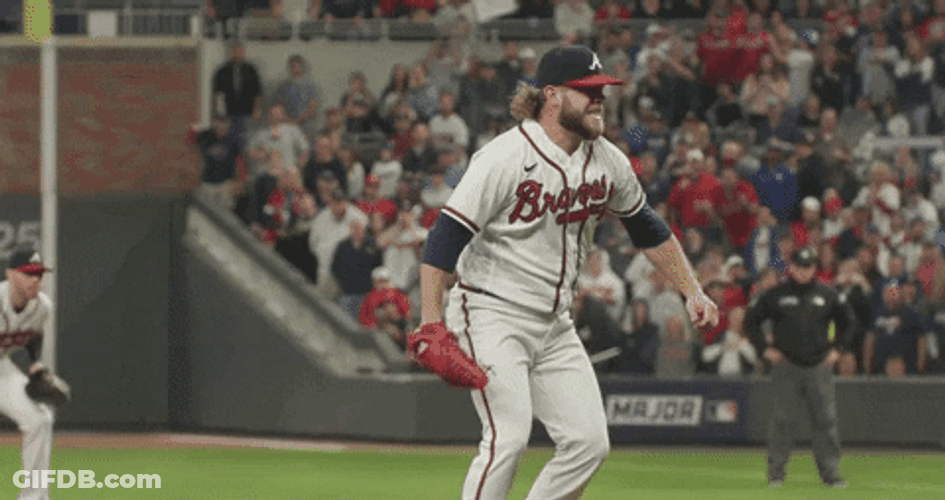 Atlanta Braves AJ Minter Happy Hyped GIF