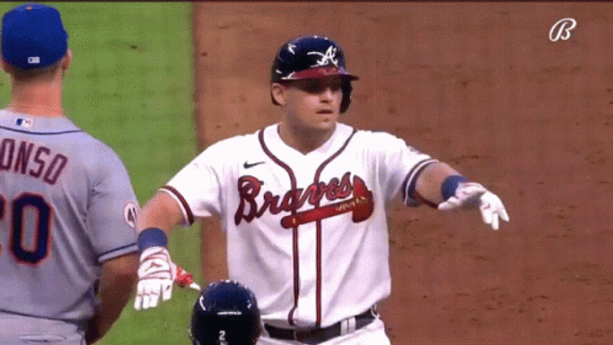 Atlanta Braves Austin Riley Chop On GIF