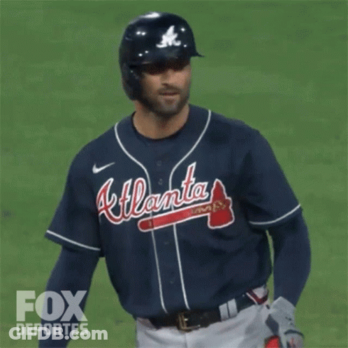 Atlanta Braves Baseball Player On Field GIF