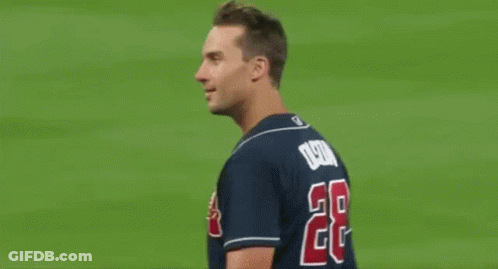 Atlanta Braves Baseball Player Smiling GIF