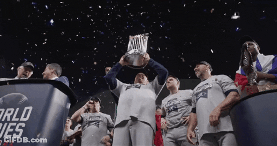 Atlanta Braves Champion Trophy Celebration GIF