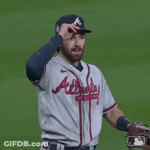 Atlanta Braves Dansby Swanson Happy Victory GIF