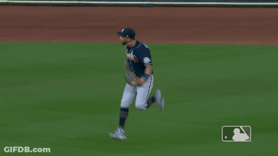 Atlanta Braves Eddie Rosario Excited Running GIF