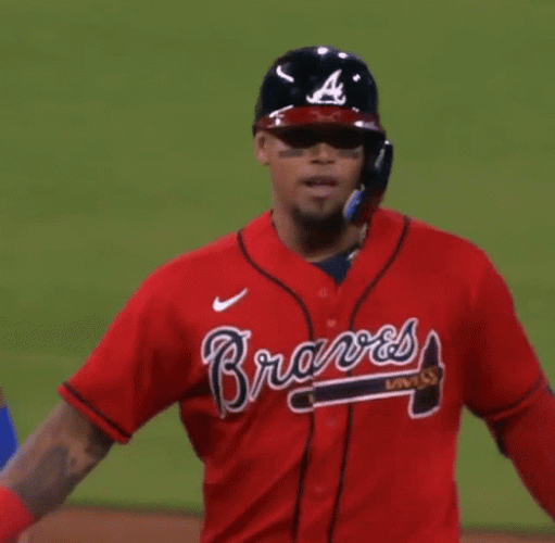 Atlanta Braves Orlando Arcia Chop On GIF