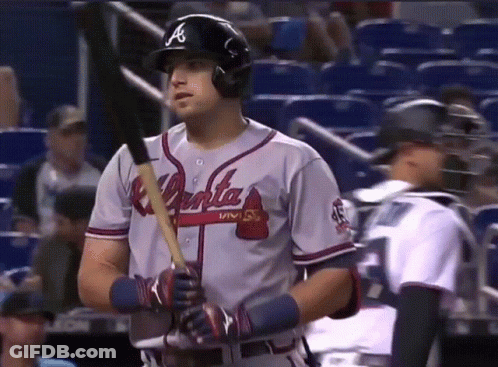 Atlanta Braves Player Holding Bat GIF