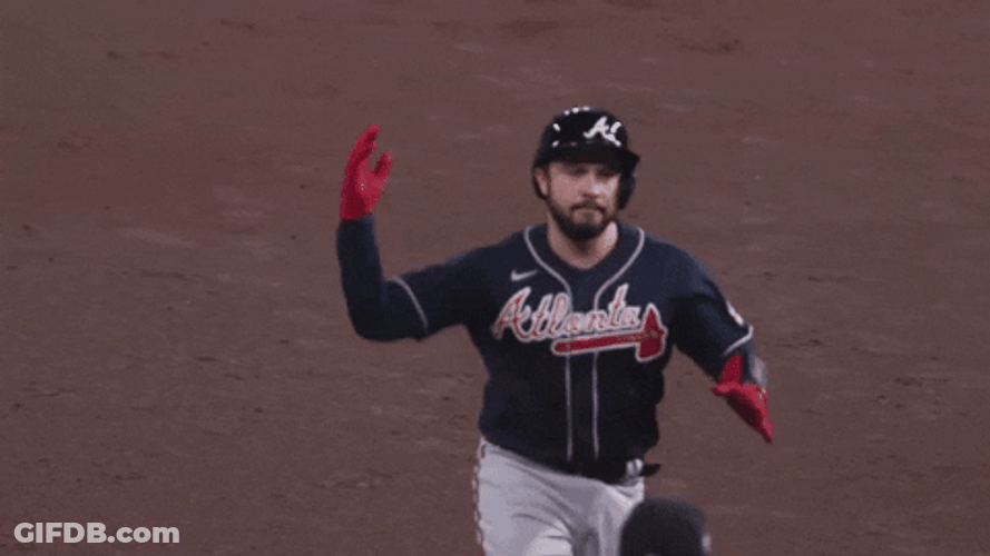 Atlanta Braves Travis Darnaud Slice GIF