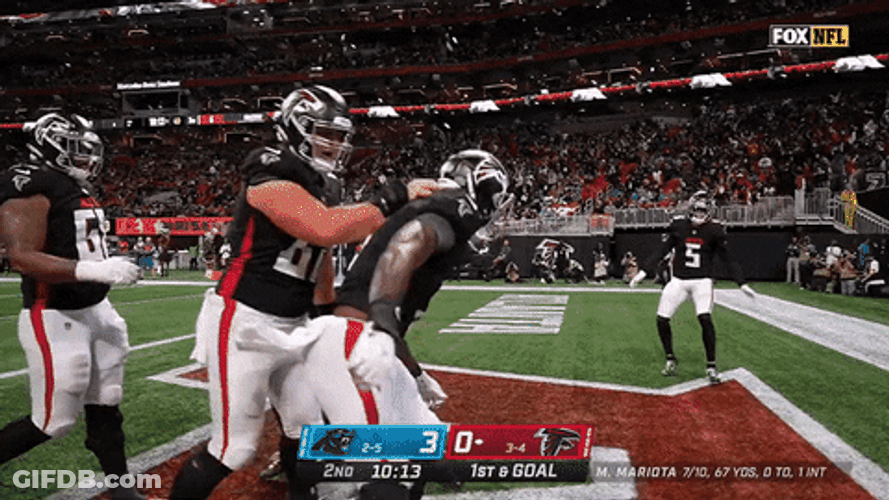 Atlanta Falcons Chest Bump Proud Tradition GIF