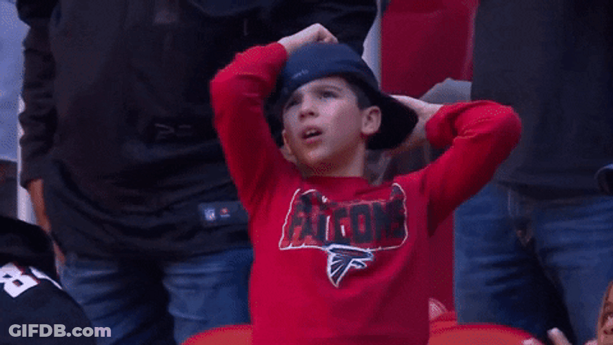 Atlanta Falcons Fan Kid Shouting GIF