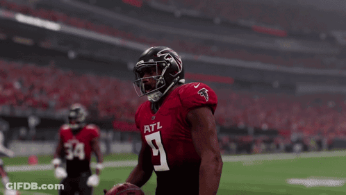 Atlanta Falcons Football Player Running GIF