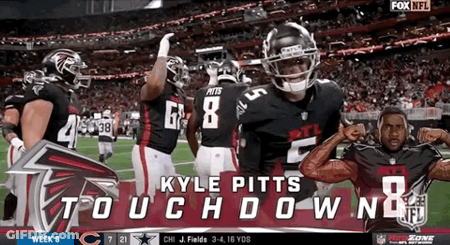 Atlanta Falcons Kyle Pitts Touchdown GIF