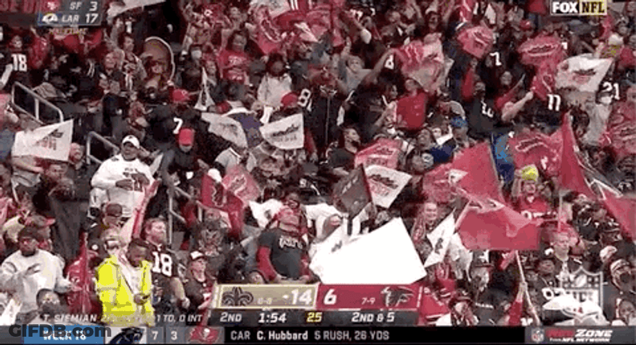 Atlanta Falcons Supporters Cheers For Team GIF