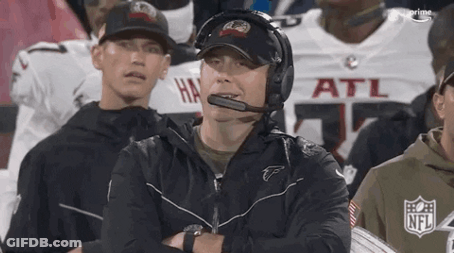 Atlanta Flacons Coach Dan Quinn Nodding GIF