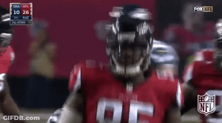 Atlanta Flacons Running To Score Touchdown GIF