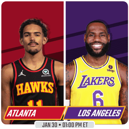 Atlanta Hawks Vs. Los Angeles Lakers Pre Game GIF