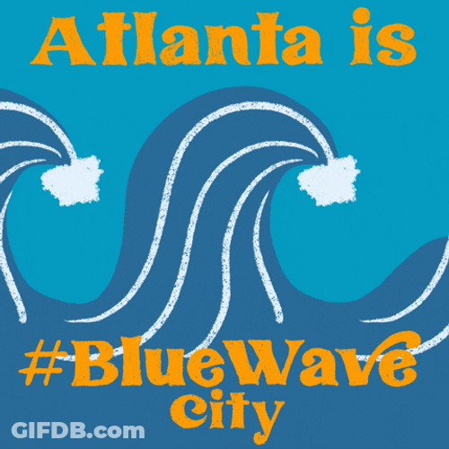 Atlanta Is Blue Wave GIF